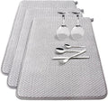 3 Pack Microfiber Dish Drying Mat, 24 x 17 inch Super Absorbent Drying Pad by Baaxxango