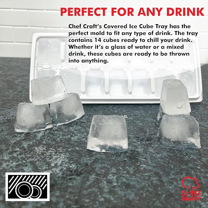 Chef Craft Ice Cube Tray with Lid - Image 3