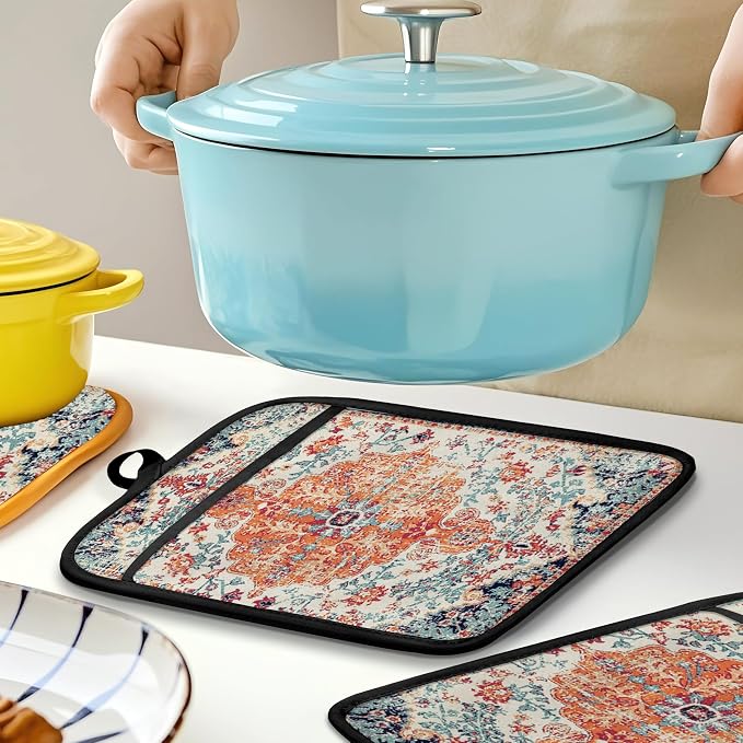 Rustic Vintage Boho Pot Holders - Image 5