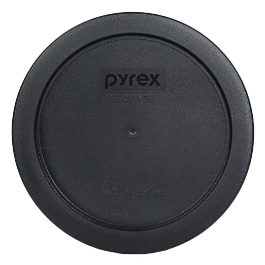 Pyrex 7201-PC 4 Cup Black Food Storage Replacement Lid - Image 2