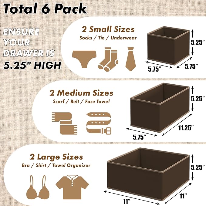 Simple Houseware Underwear Drawer Organizer - Image 2