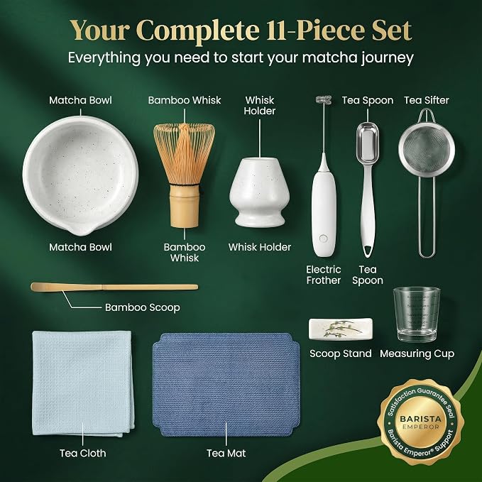 BARISTA EMPEROR® MATCHA WHISK SET PREMIUM 11pcs - Image 4