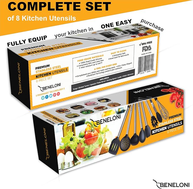 PREMIUM Silicone Kitchen Serving Utensil Set - Image 4