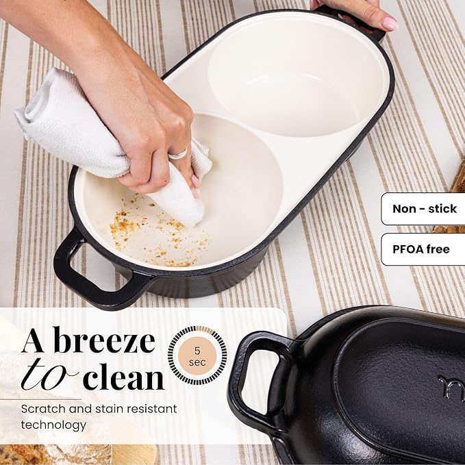 Dutch Oven for Sourdough Bread Baking – Enamelled Cast Iron Bread Loaf Pot – - Image 4