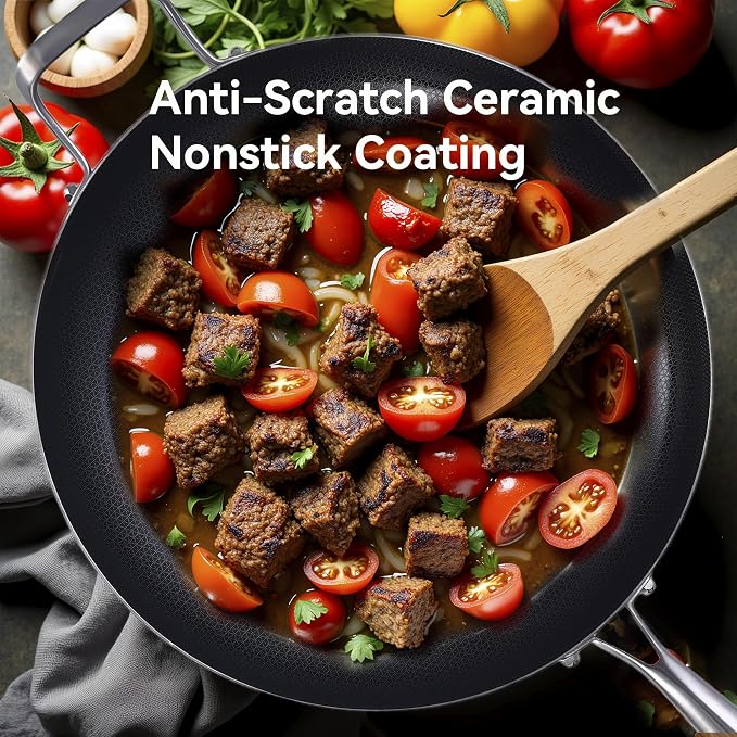 13-Inch Nonstick Hybrid Frying Pan - Image 4