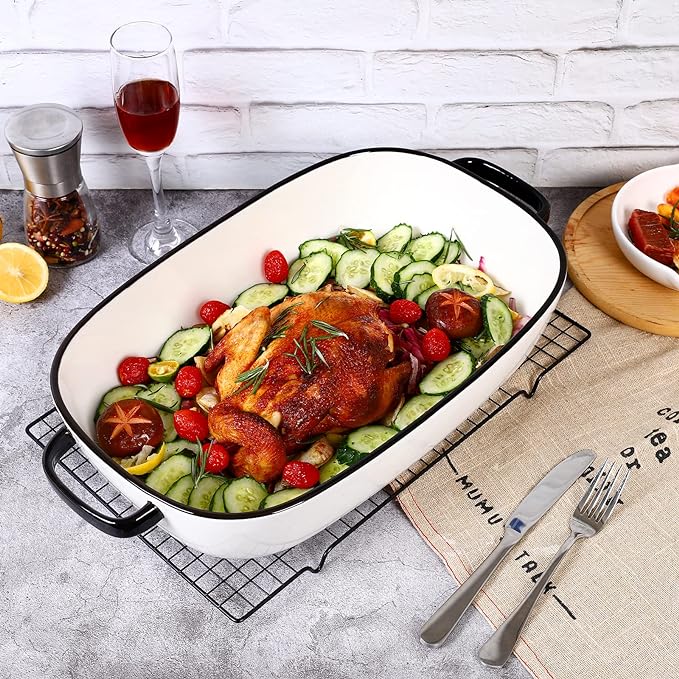 4.5 Quart Ceramic Baking Dish, Serving Bakeware - Image 2