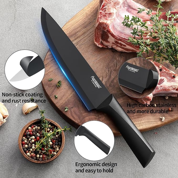 Stainless Steel Knife Set, Knife Block Sets - Image 6