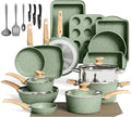 MAISON ARTS 30 Piece Pots and Pans Set Non Stick, Kitchen Cookware & Bakeware by MAISONARTS