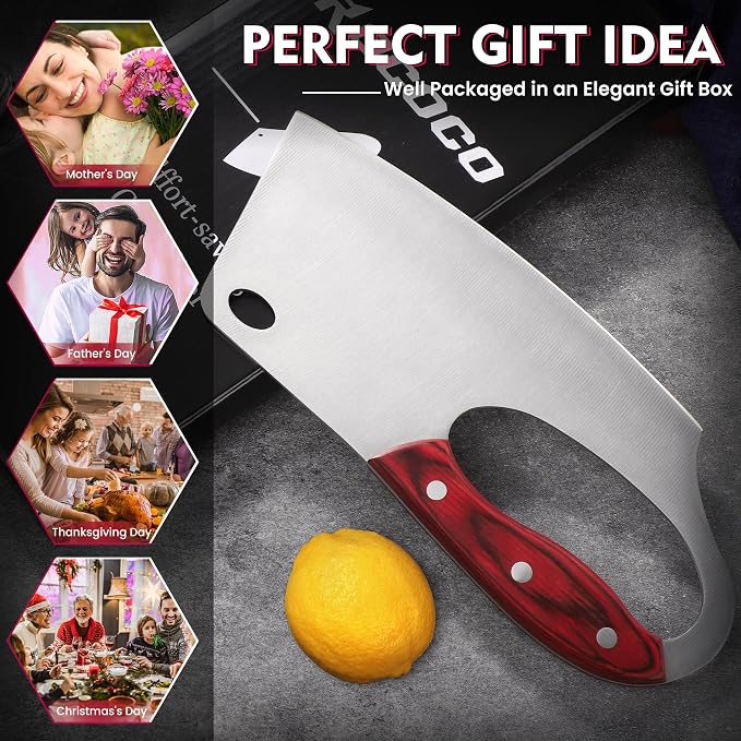 ROCOCO Easy Handle Meat Cleaver - Image 9