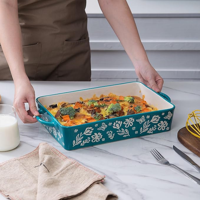 Wisenvoy Casserole Dish 9x13 Baking Pan Casserole Dishes - Image 2
