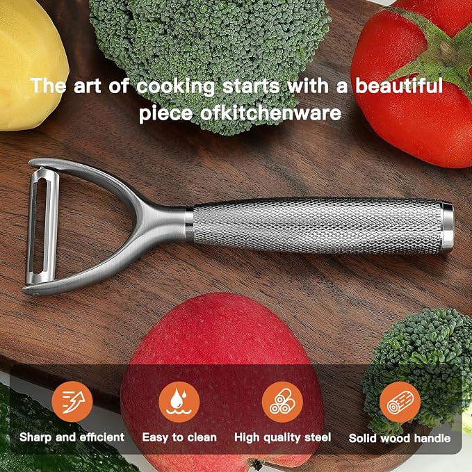 KULUNER Y-Type Vegetable Peeler, 304 Stainless Steel Blade, Ultra Sharp Potato - Image 5