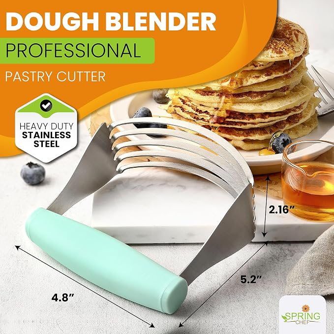 Spring Chef XL Dough Blender For Baking, Heavy Duty Manual Dough Mixer - Image 2