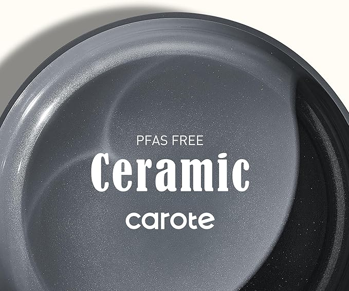 CAROTE Ceramic Cookwar Set, Pots and Pan Set Non Stick 16 Piece, Cookware Set - Image 3