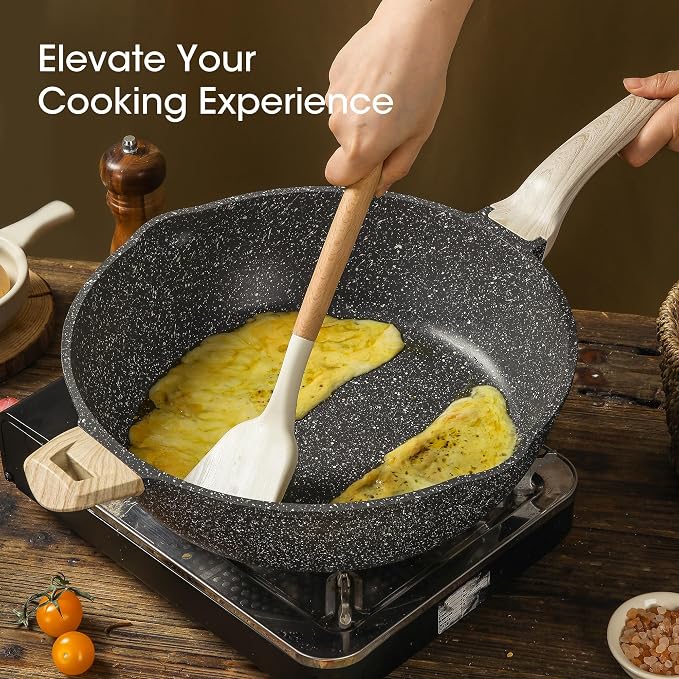 CAROTE 12.5 Inch Nonstick Deep Frying Pan - Image 8