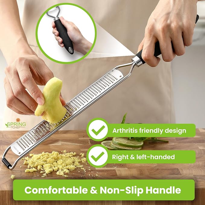 Spring Chef Stainless Steel Lemon Zester Grater - Image 4