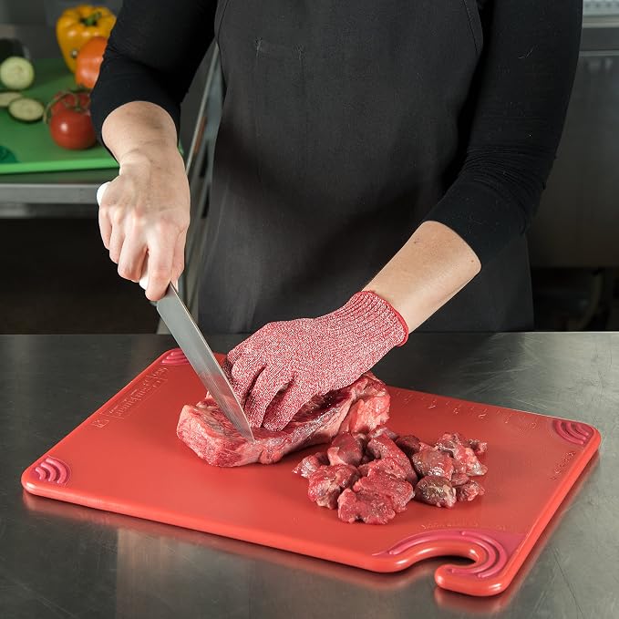 San Jamar Saf-T-Grip Plastic Cutting Board - Image 5