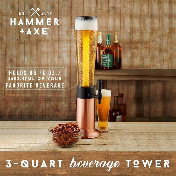 Hammer + Axe Beverage Dispenser – 88 oz Party Drink Dispenser - Image 2