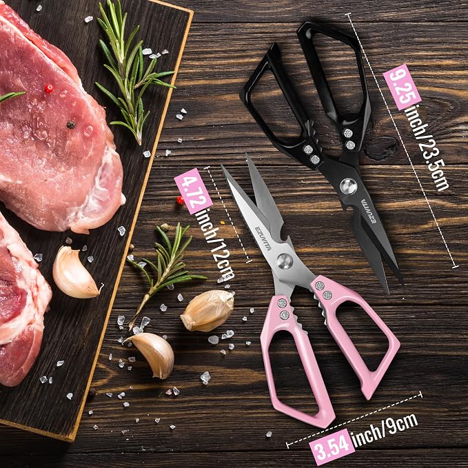 2PC 5-in-1 Multifunctional Heavy-Duty Korean Kitchen Scissors Set, All Purpose - Image 7