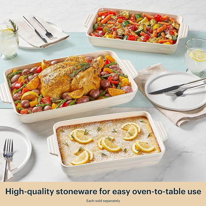 Pyrex 4QT Rectangular Ceramic Baking Dish, Casserole Dish - Image 6