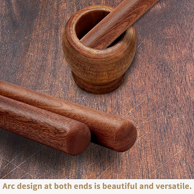 Aisoso French Rolling Pin, 17.7 Inches Wood Rolling Pin - Image 4