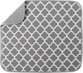S&T INC. Dish Drying Mat, 16” x 18”, Absorbent Microfiber Kitchen Counter Mat by STINC