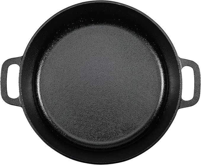 Amazon Basics Pre-Seasoned Cast Iron Dutch Oven Pot - Image 3