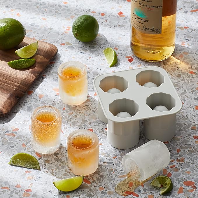 Houdini Shot Glass Ice Mold, Makes 4 Frozen Shot Glasses - Image 3