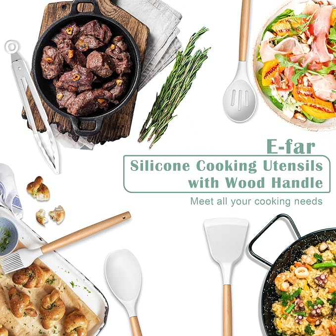 E-far White Cooking Utensils Set - Image 7