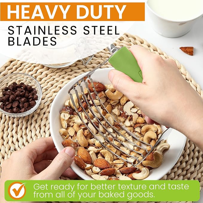 Spring Chef Large Green Dough Blender - Image 3