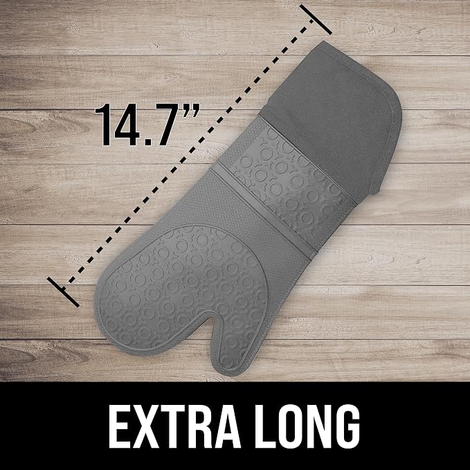 BPA-Free Soft Silicone Oven Mitts - Image 2