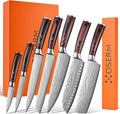 Gift-Ready Knife Set, Japanese Style 8-Piece Kitchen Knife Set by Unknown