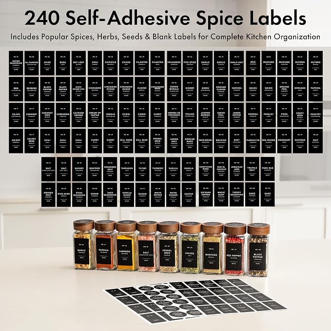EDELHAUS® Square Spice Jars - Image 7