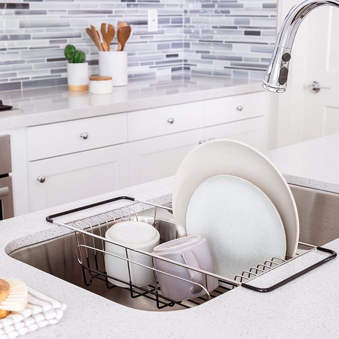 Better Houseware Over Sink Dish Drying Rack Space-Saving Dish Rack - Image 5