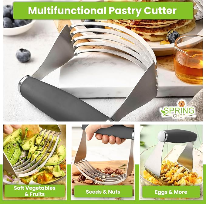 Spring Chef XL Stainless Steel Pastry Cutter Tool - Image 5
