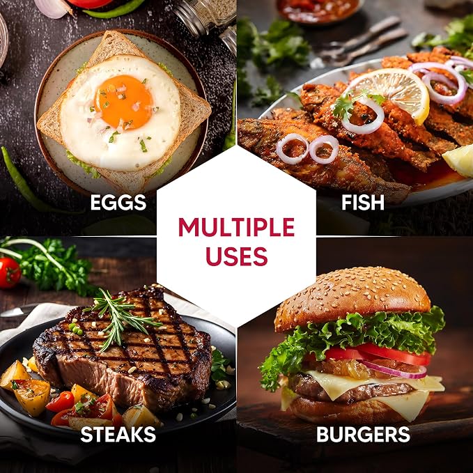 HIC Kitchen Perforated Burger Turner - Image 2