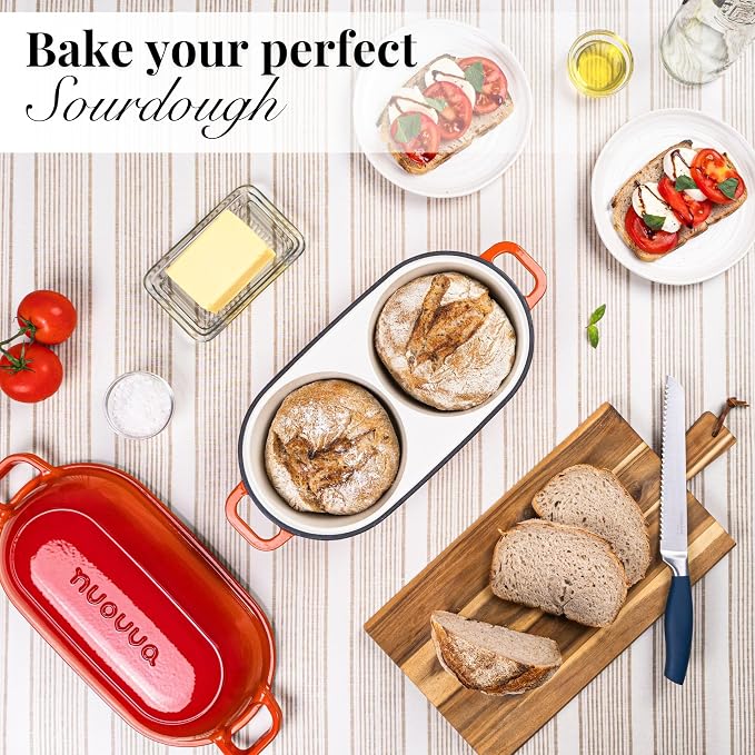 Dutch Oven For Sourdough Bread Baking – Enamelled Cast Iron Bread Loaf Pot – - Image 7
