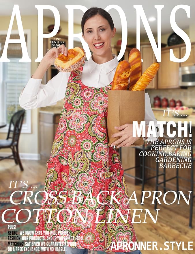 Cozy Adjustable Cross Back Aprons - Image 2