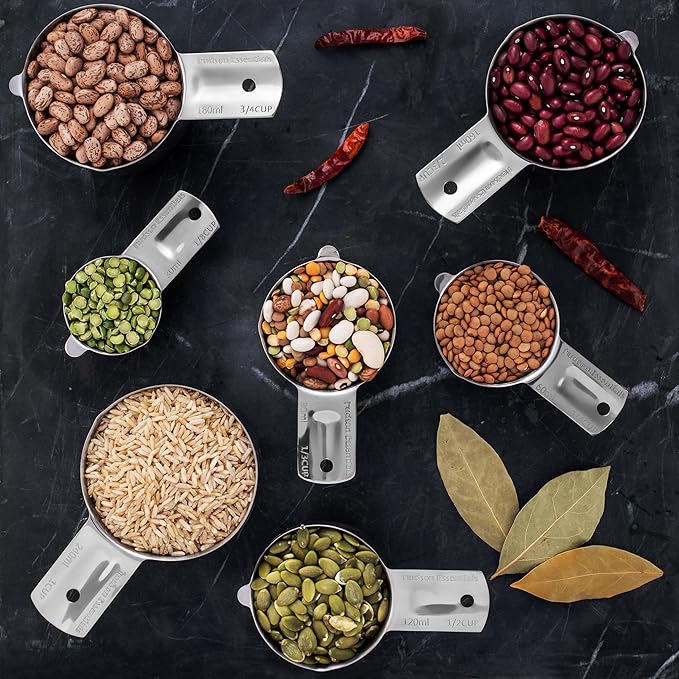 Hudson Essentials Stainless Steel Measuring Cups Set - Image 4