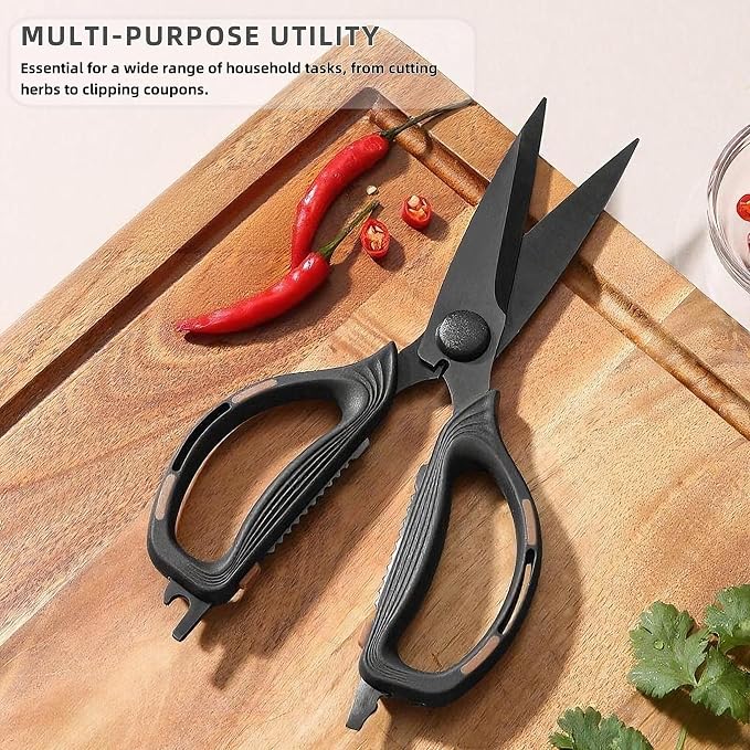 Kitchen Shears Scissors Food Scissors, 8-in-1 Multifunction Japanese Stainless - Image 4