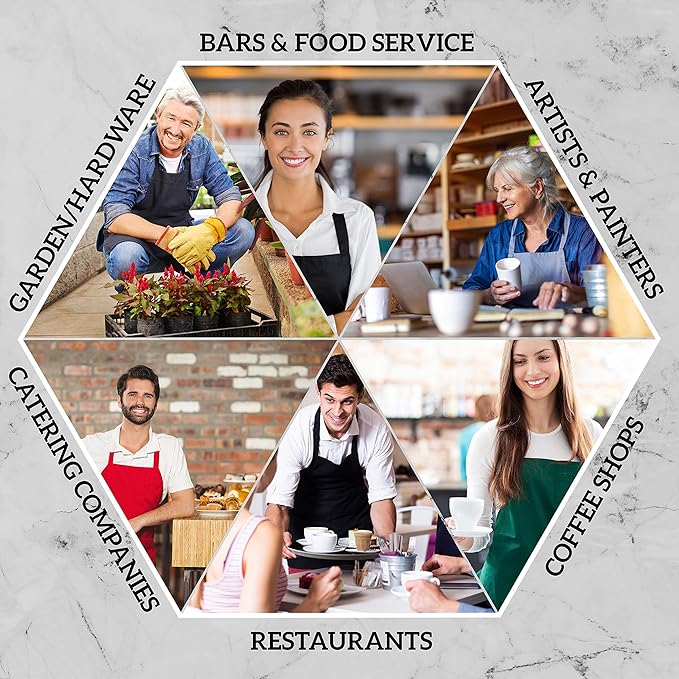 GREEN LIFESTYLE 12 Pack Bib Apron - Image 6
