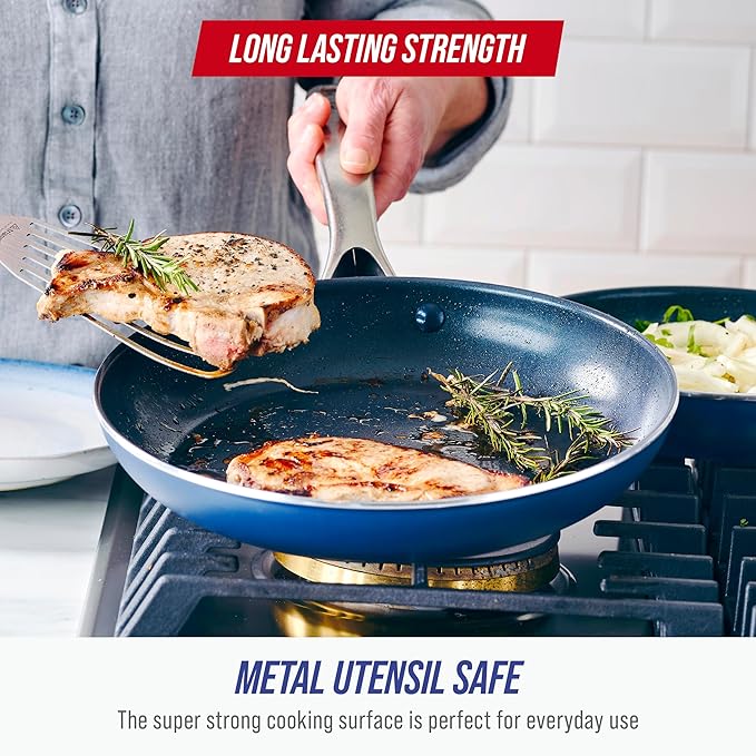 Blue Diamond 10" Nonstick Frying Pan Skillet, Diamond Infused PFAS & PTFE-Free - Image 5