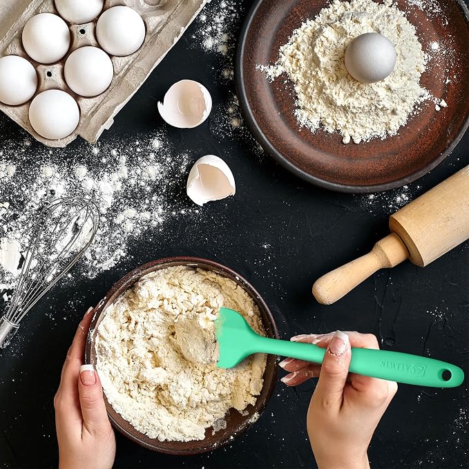 Silicone Spatula 3‑Piece Set Heat Resistant 600°F Non‑Stick Rubber Spatulas - Image 5