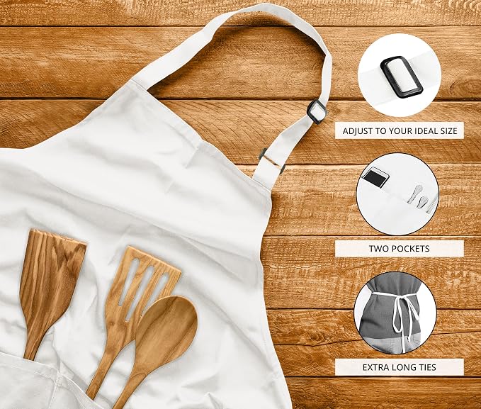 Utopia Kitchen 2 Pack Bib Apron, Adjustable - Image 4