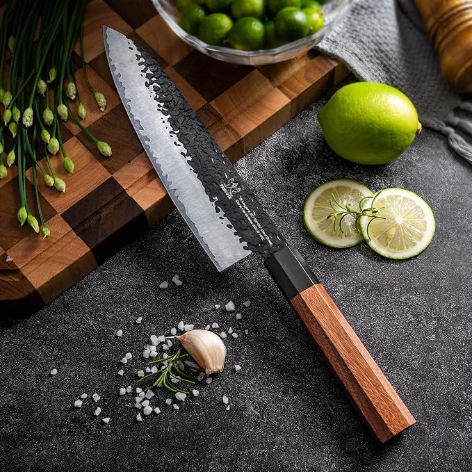 FAMCÜTE Customize Japanese Knife, Hand Forged 8 inch Chef Knife - Image 8