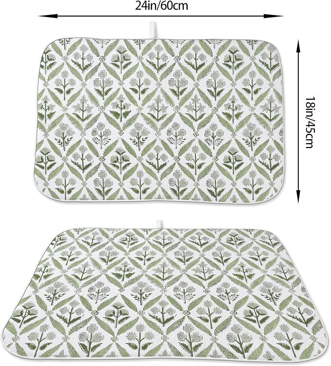 Boho Dish Drying Mat 18x24 Inches - Image 2