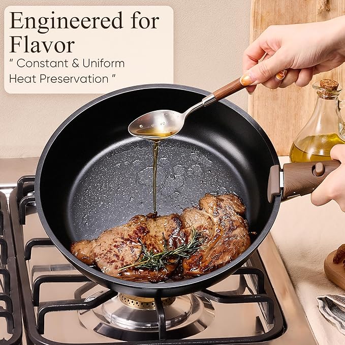 CAROTE 33pcs Pots and Pans Non Stick, Cookware Sets Detachable Handle, - Image 7
