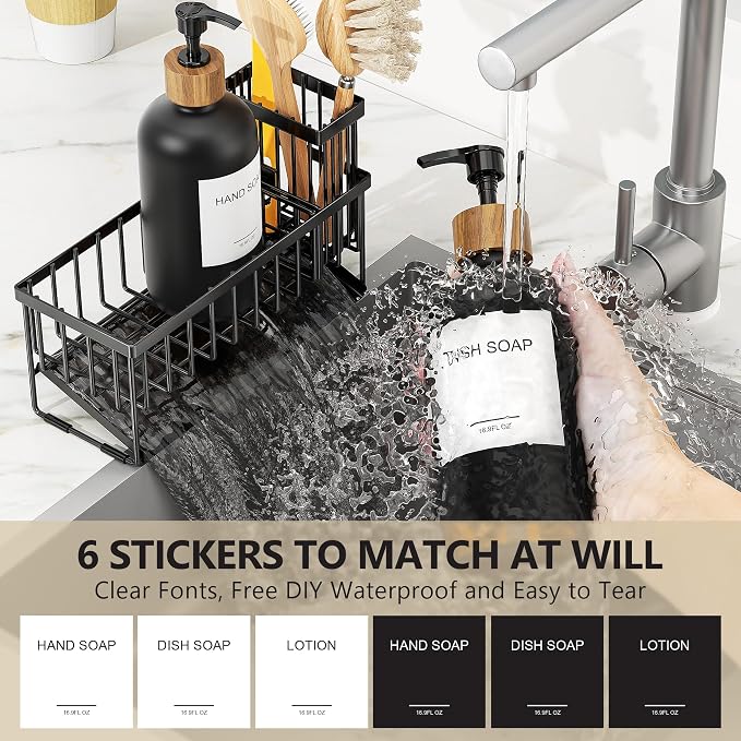 Cisily Kitchen Dish Soap Dispenser Set - Image 4