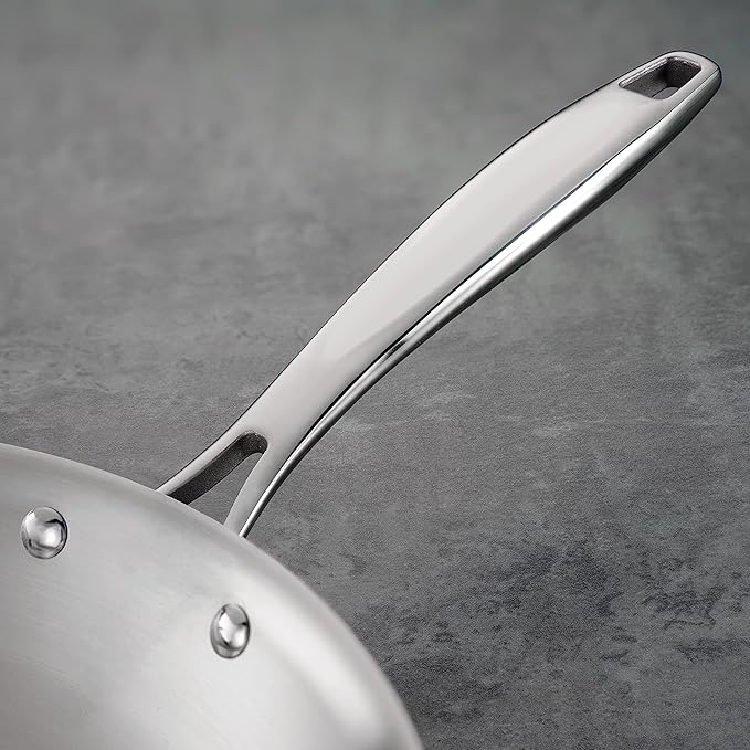 Tramontina Signature Tri-Ply Clad Stainless Steel 12-Inch Large Frying Pan - Image 4