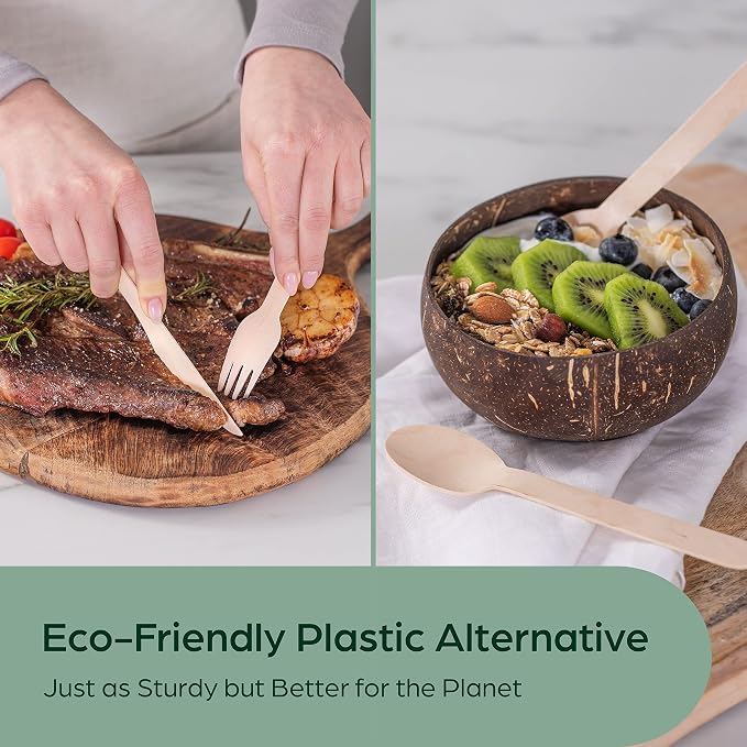 Wooden Disposable Knives - Image 2