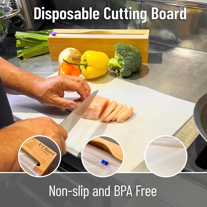 Mind Reader E-Z Board Disposable Cutting Board Box Set, 20 sq ft, Refillable - Image 5